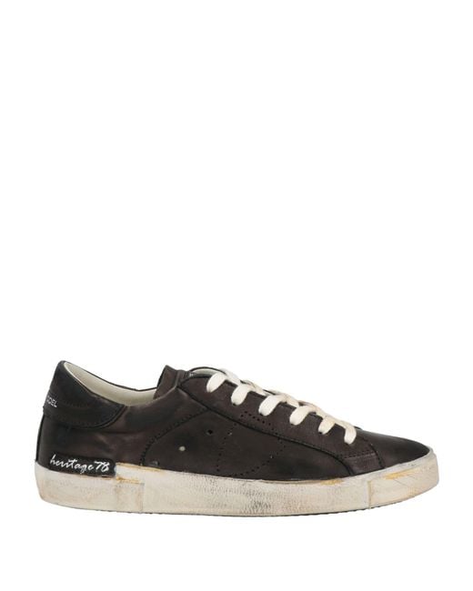 Philippe Model Black Sneakers Leather for men