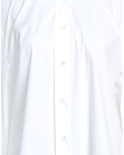 Drumohr White Shirt Cotton, Polyamide, Elastane