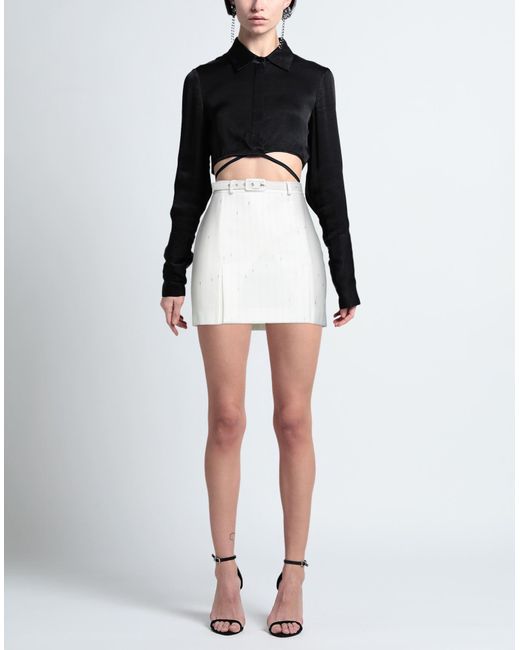 SIMONA CORSELLINI White Mini Skirt