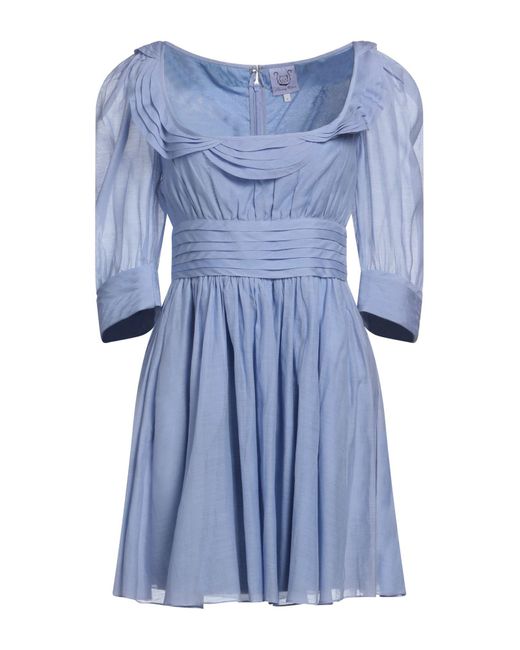 Thierry Colson Blue Mini Dress