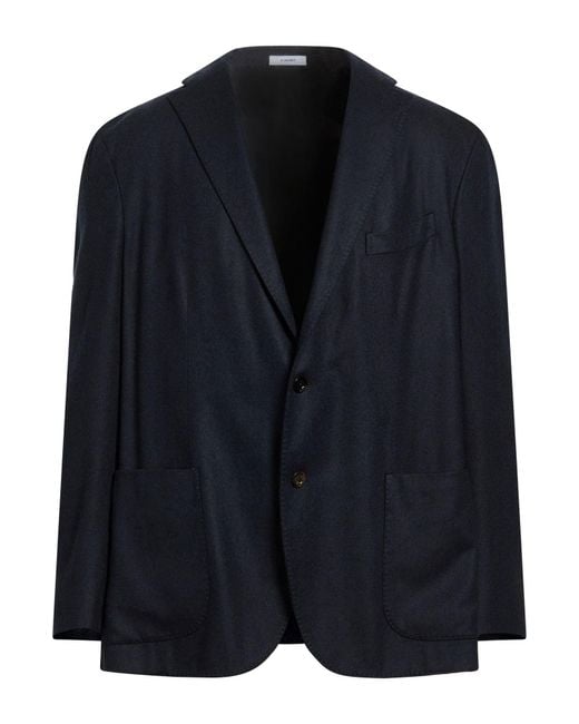 Boglioli Blue Blazer Wool, Polyamide for men