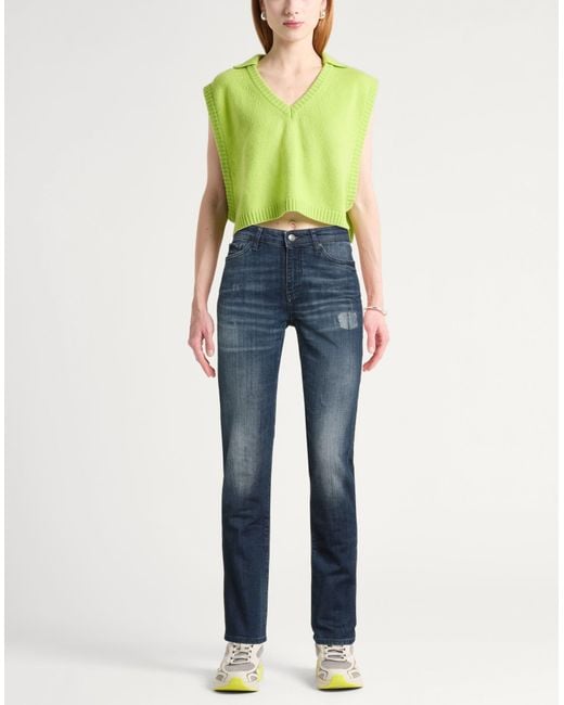 ARMANI EXCHANGE Blue Jeans Cotton, Elastane