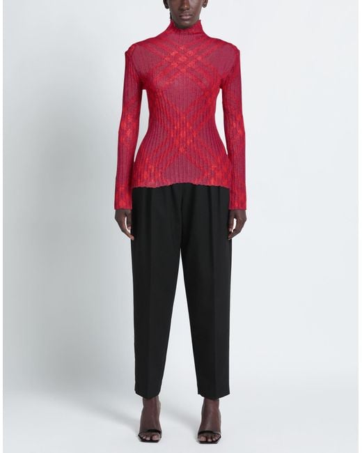 Burberry Red Turtleneck