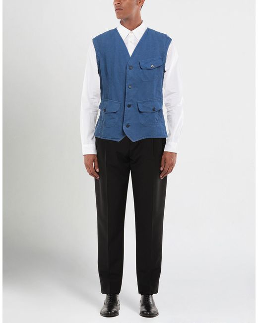 B.D. Baggies Blue Waistcoat for men