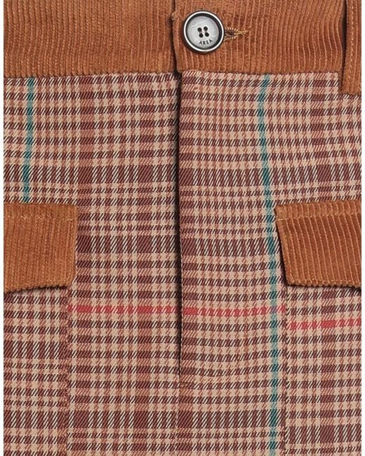 Area Brown Mini Skirt Wool, Polyamide