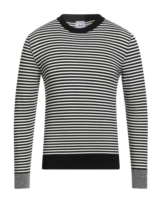 Akep Gray Sweater Viscose, Wool, Nylon, Elastane for men