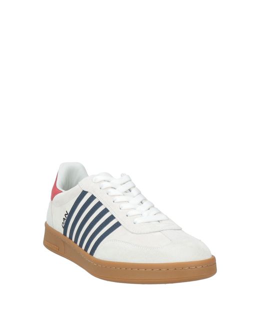 DSquared² White Off- And Multicolour Panelled Sneakers for men