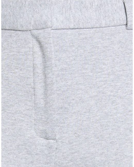 Ottod'Ame White Light Pants Polyester, Cotton