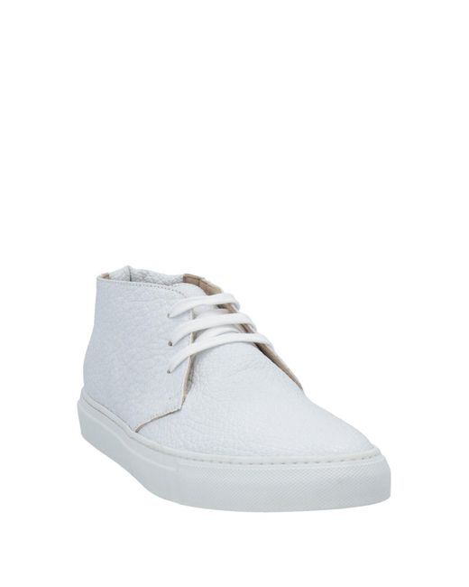 Preventi White Ankle Boots Leather for men