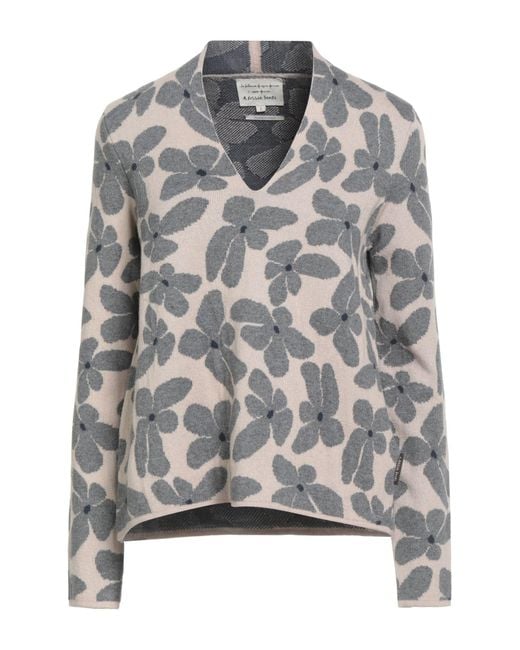 ALESSIA SANTI Gray Sweater Cotton, Wool
