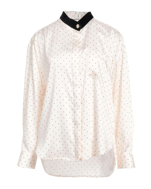 Sandro White Shirt Polyester