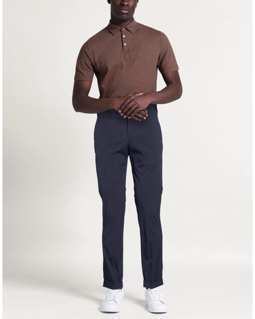 Germano Blue Midnight Pants Cotton, Polyamide, Elastane for men