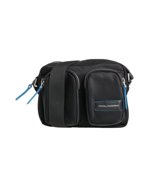 Piquadro Brief2 shoulder bag, blue, eco-friendly fabrics