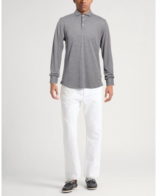 Polo Hackett de hombre de color Gray