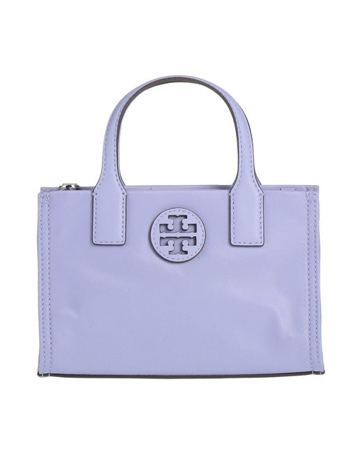 Tory Burch Blue Lilac Handbag Textile Fibers