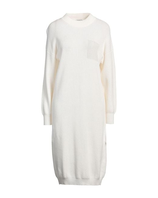Peserico White Midi Dress