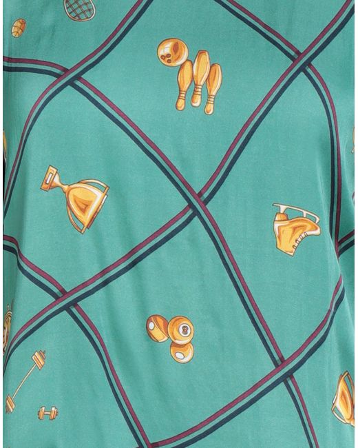 Shirtaporter Green T-Shirt Cotton, Viscose