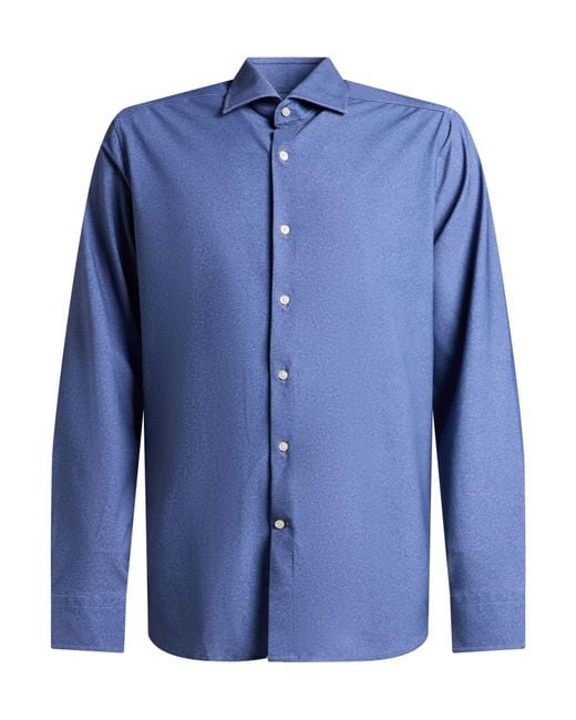 Ghirardelli Blue Next Shirt Polyamide, Elastane for men