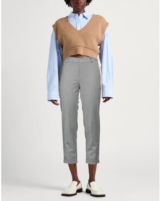 Antonelli Gray Pants Virgin Wool, Viscose, Polyester, Elastane