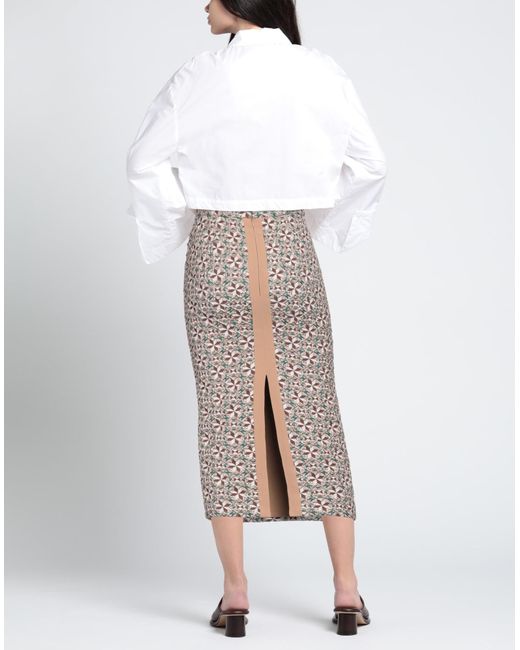 N°21 Brown Midi Skirt