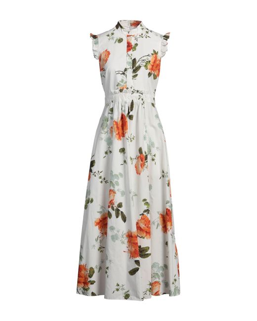 Erdem White Midi-Kleid