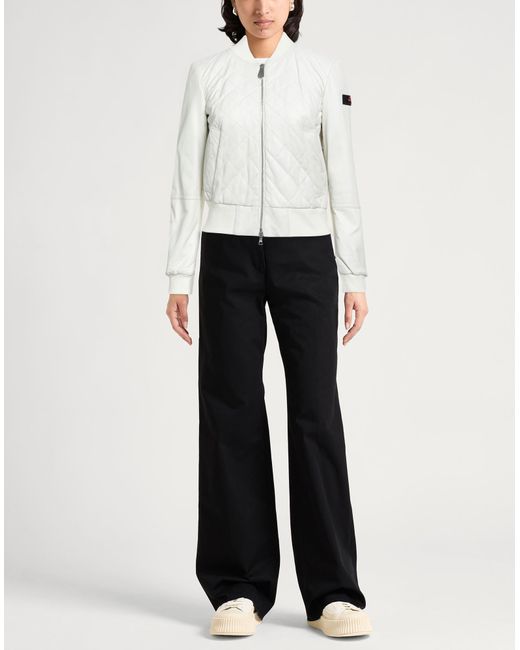 Peuterey White Cream Jacket Leather