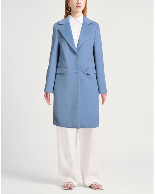 Kaos Blue Coat Polyester, Viscose, Elastane