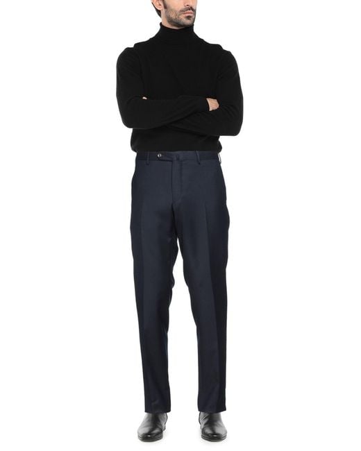 PT Torino Blue Pants Virgin Wool, Elastane for men