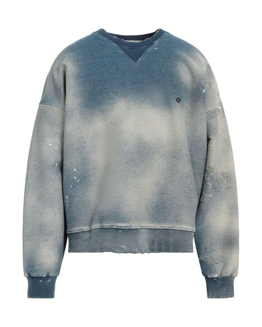A PAPER KID Blue Sweatshirt for men