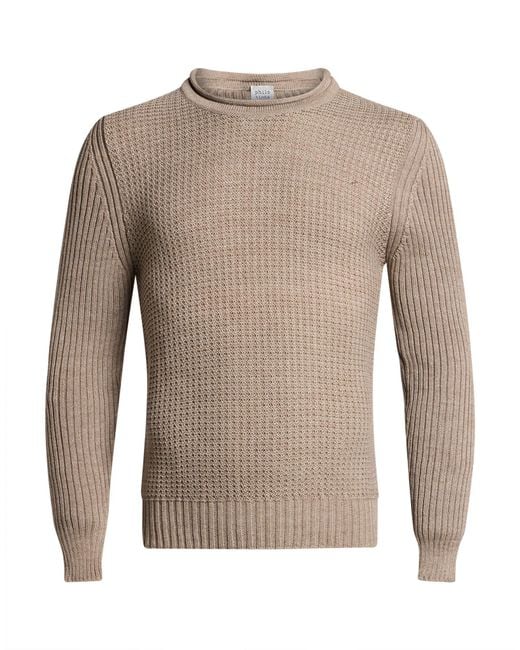 PHILOTINTO Gray Sweater Merino Wool, Acrylic for men