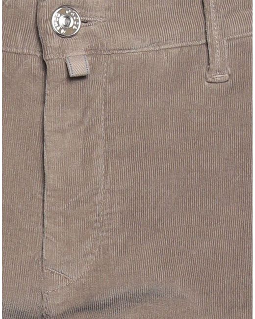 Jacob Coh?n Gray Khaki Pants Cotton, Elastane, Polyester for men