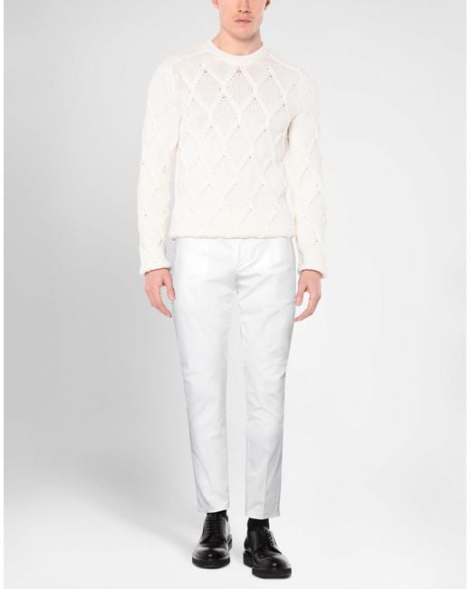Dondup White Trouser for men