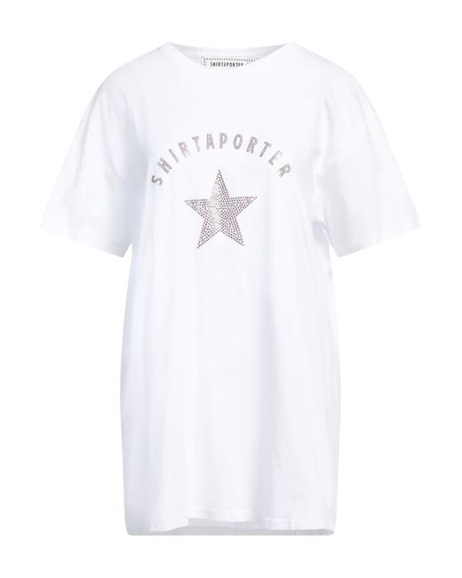 Shirtaporter White T-Shirt Cotton