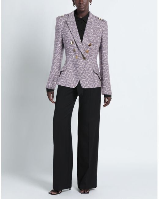 Blazer Elisabetta Franchi en coloris Purple