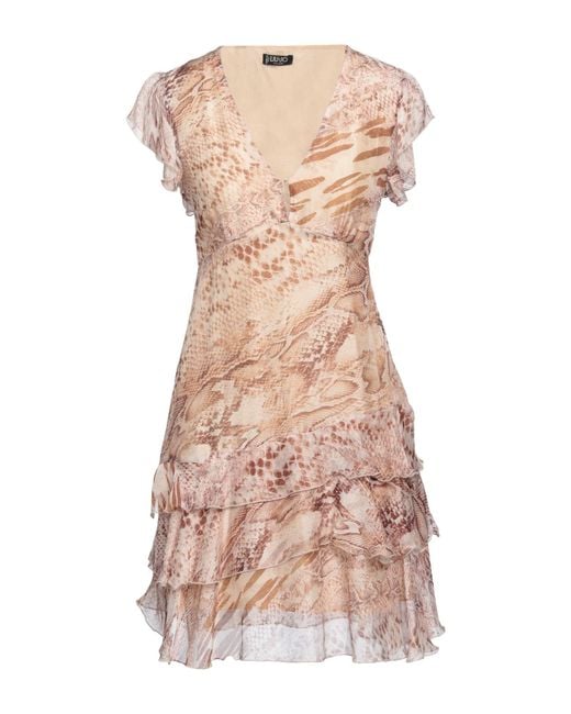 Liu Jo Pink Mini Dress Silk, Viscose