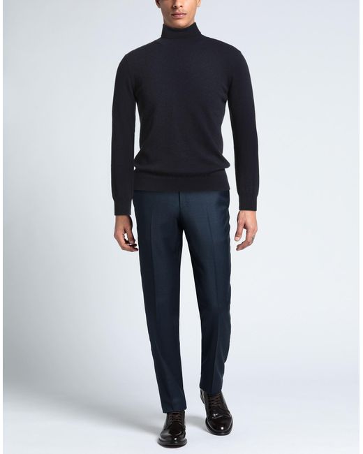 FILIPPO DE LAURENTIIS Blue Turtleneck Cashmere for men