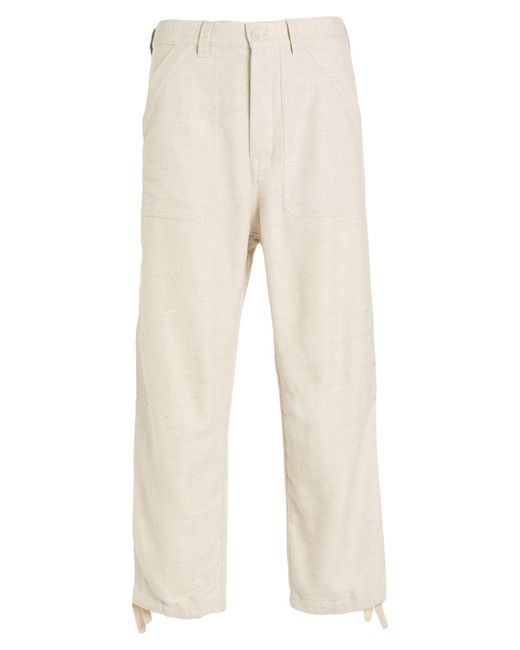 Brunello Cucinelli Natural Pants Linen, Virgin Wool, Silk, Cotton for men
