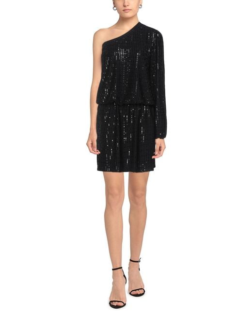 Atos Lombardini Black Mini Dress