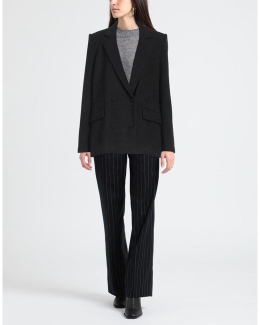 Patrizia Pepe Black Blazer Polyester, Elastane