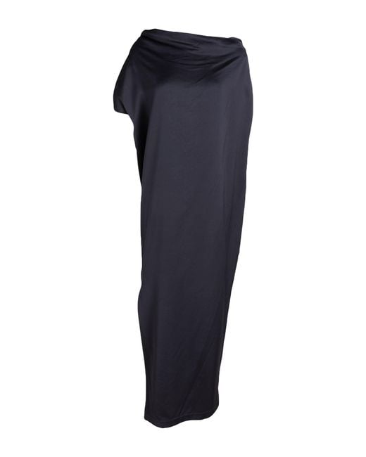Gentry Portofino Blue Maxi Dress Viscose, Wool