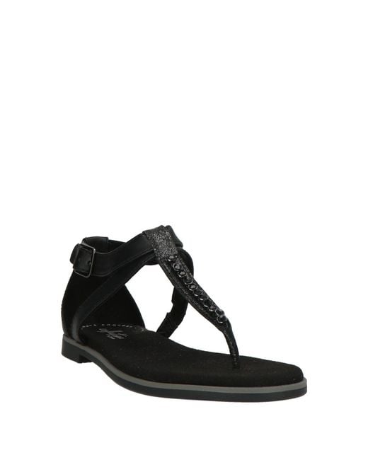 Clarks Black Thong Sandal Leather, Synthetic Material