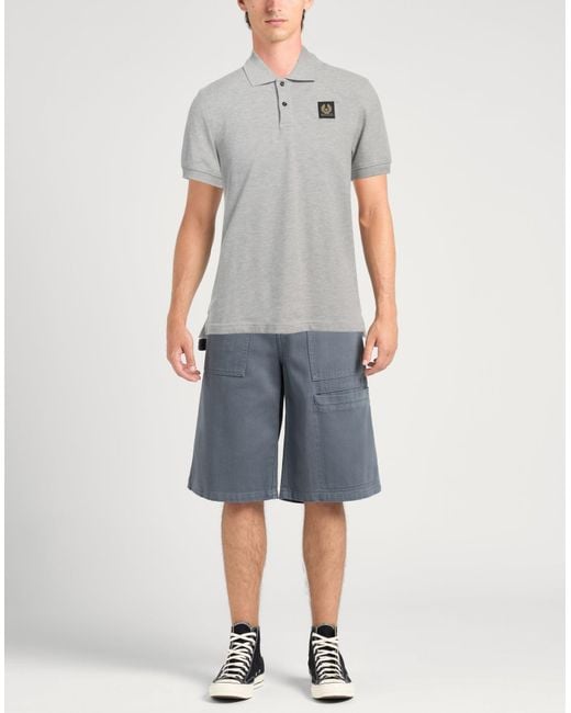 Belstaff Gray Polo Shirt for men