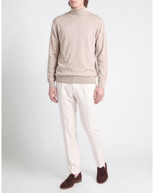 Fedeli Rollkragenpullover in Natural für Herren
