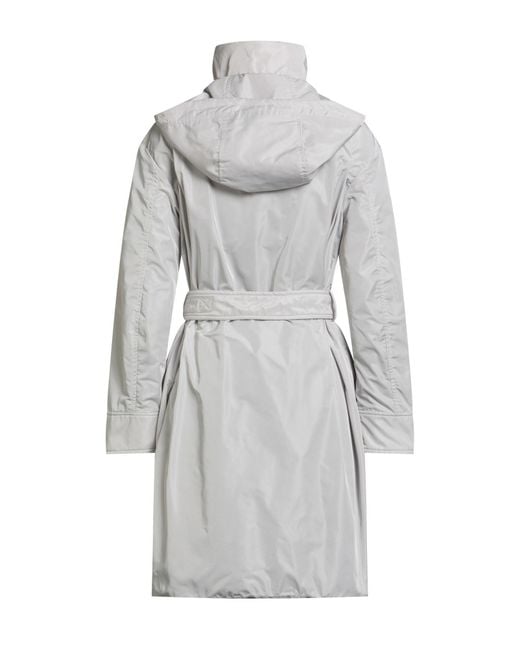 Moorer Gray Light Overcoat & Trench Coat Polyester