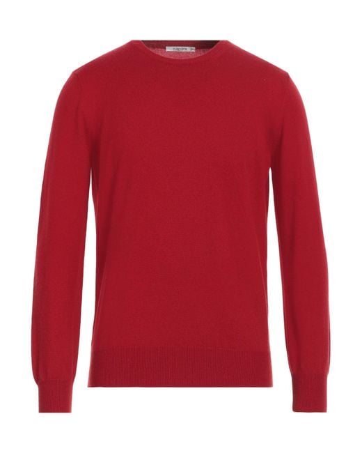 Kangra Red Brick Sweater Wool, Silk, Cashmere for men