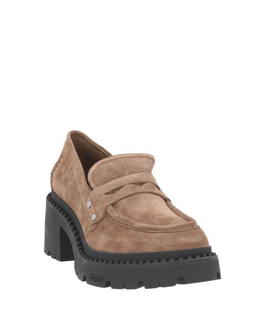 Ash Brown Loafers Leather