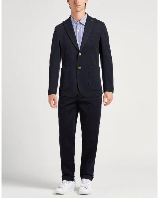 Bob Blue Blazer Polyester, Viscose, Elastane for men