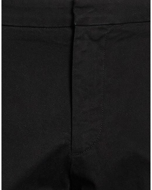 Cruna Black Pants Cotton, Elastane for men