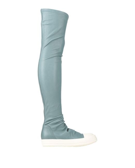 Rick Owens Blue Sneakers Leather