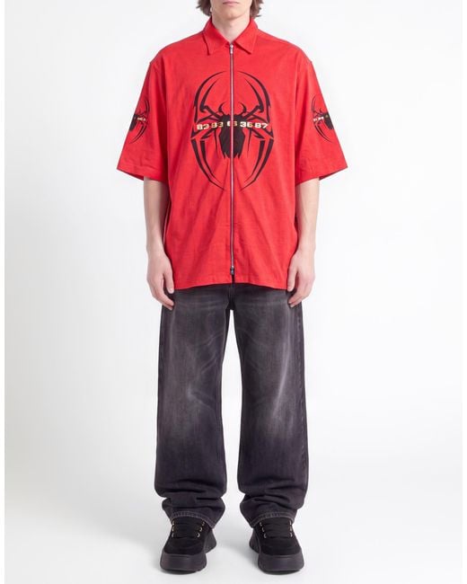 Vetements Red T-Shirt Cotton for men